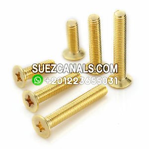 M5-M4-M6-M8-Brass-Cross-Countersunk-Head-Machine-Screw-Flat